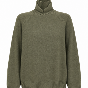 Olive Green Mock Neck Sweater