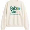 Cream Oversized Graphic Crewneck Sweatshirt